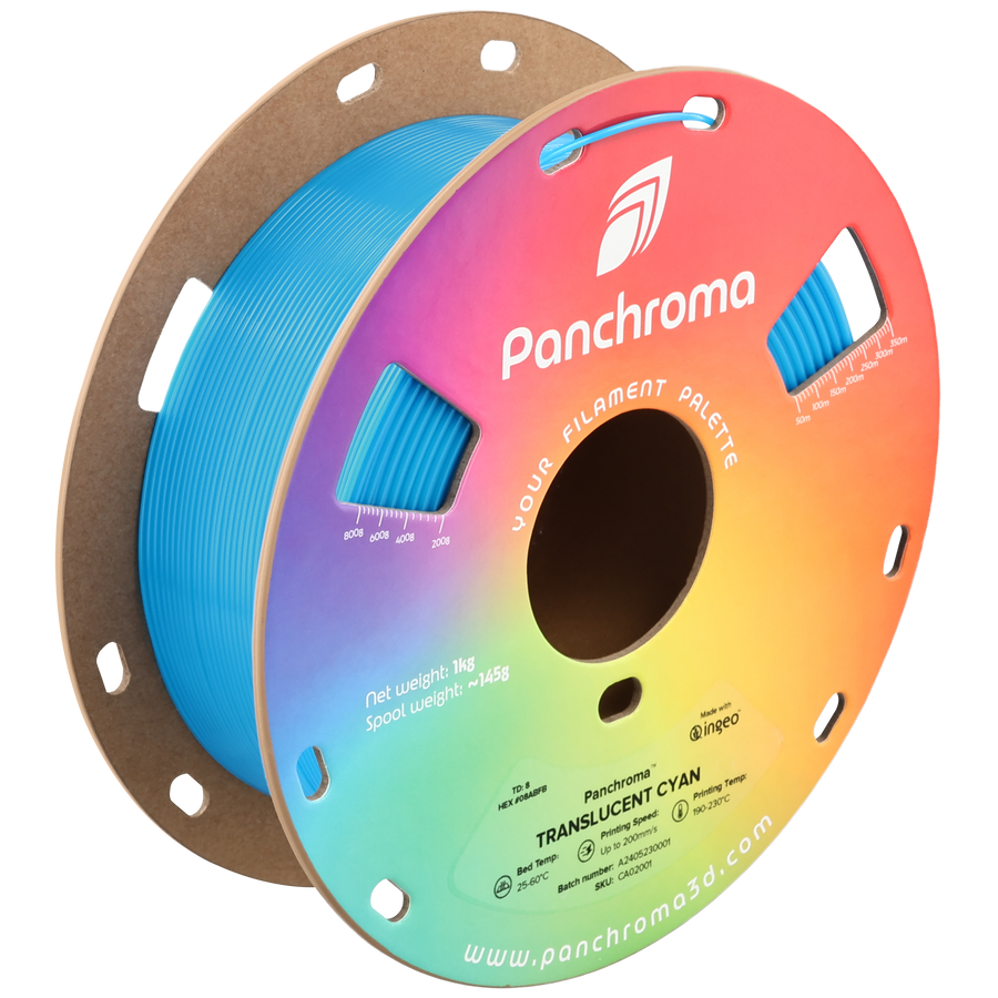 Panchroma™ Translucent PLA - 1.75mm (1 kg / 2.2 lbs)