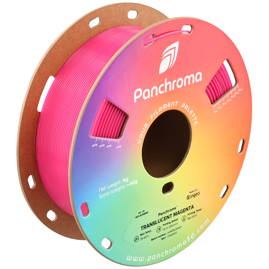 Panchroma™ Translucent PLA - 1.75mm (1 kg / 2.2 lbs)