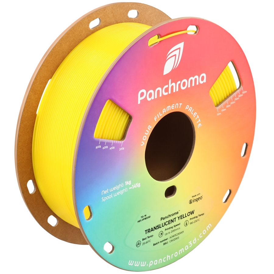 Panchroma™ Translucent PLA - 1.75mm (1 kg / 2.2 lbs)