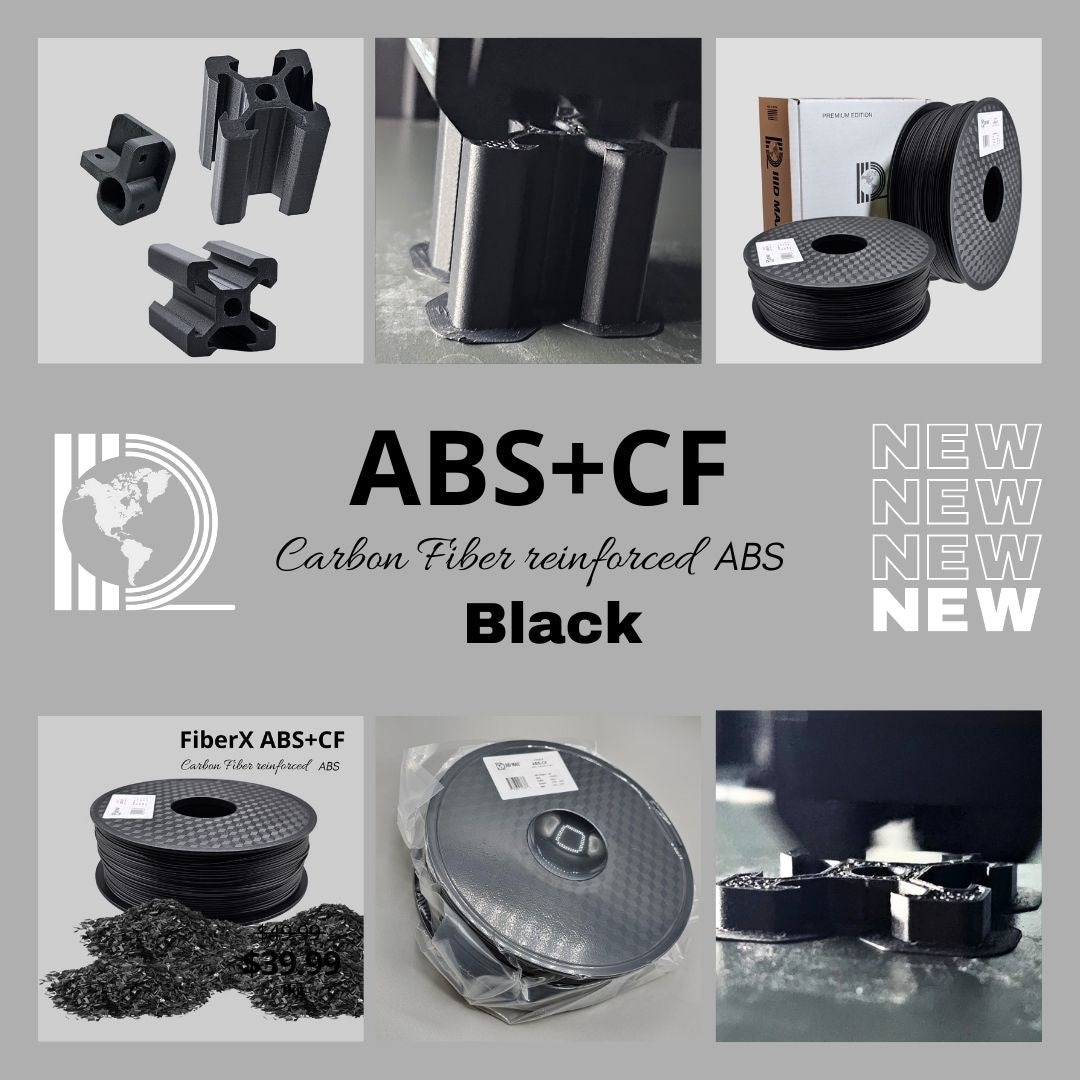 FiberX ABS+CF Filament - 1.75mm (1 kg / 2.2 lbs)
