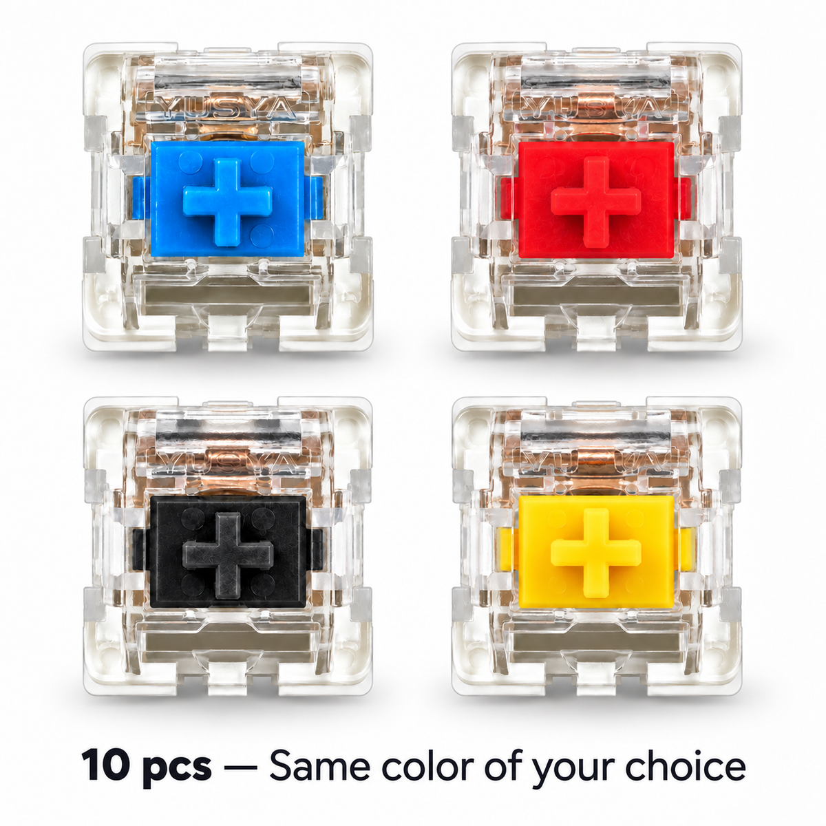 Rduino Engineering Starter Kit Build Mechanical Keyboard Switches – 10-Pack, Single Color