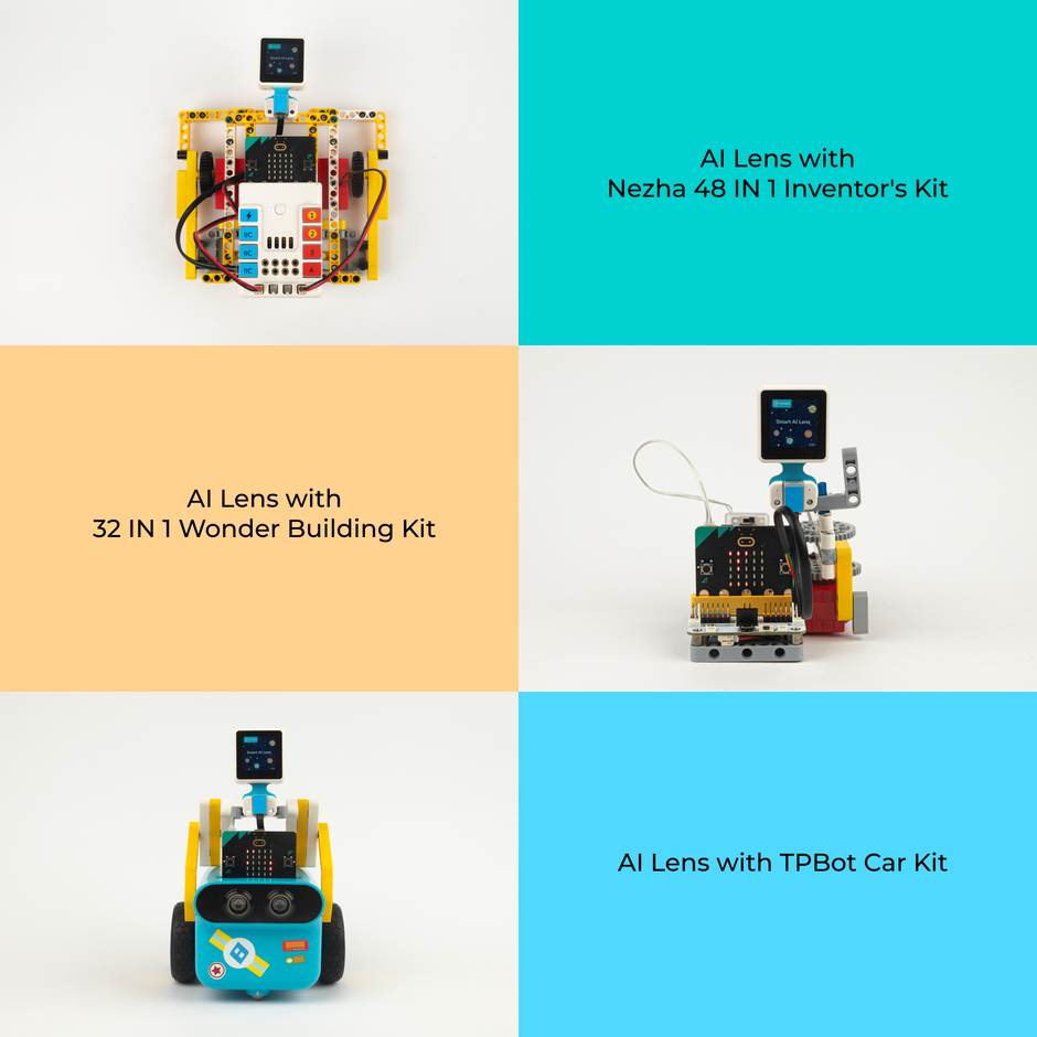 ELECFREAKS micro:bit AI Smart Lens Kit, AI vision sensor with Face Recognition Function