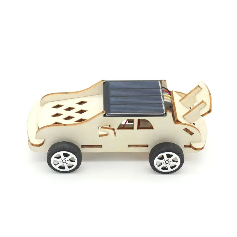 Solar Powered Wooden Car