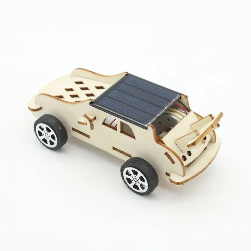 Solar Powered Wooden Car