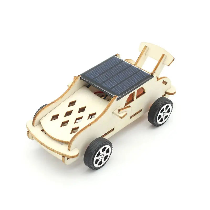 Solar Powered Wooden Car