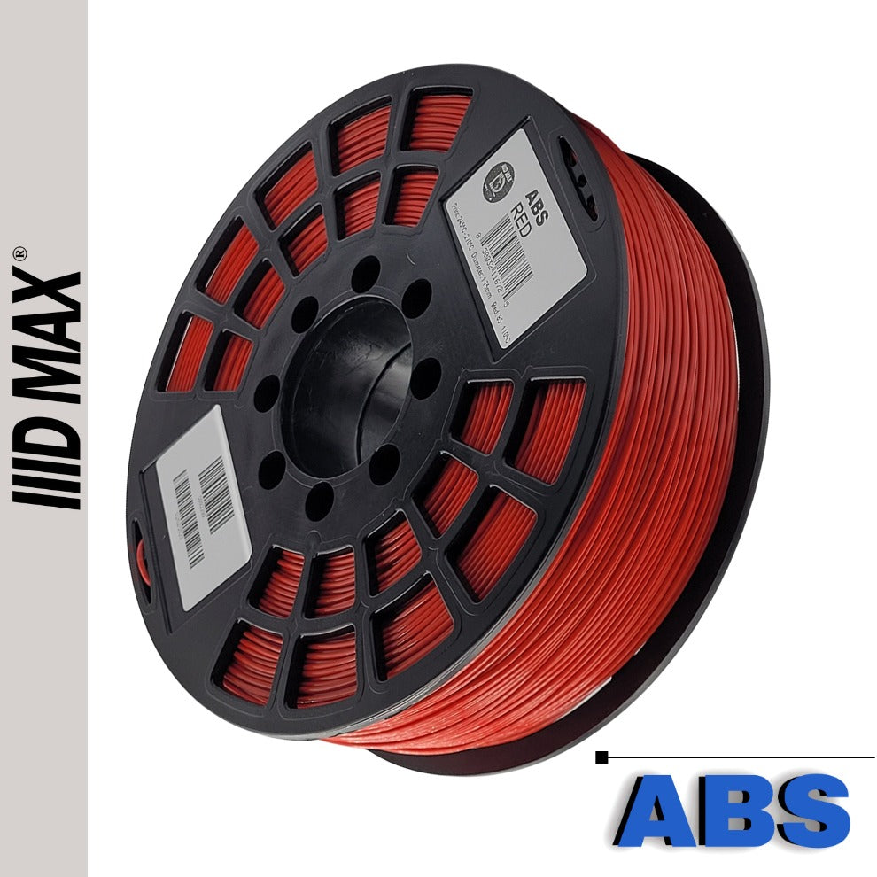 IIID Max Red ABS Filament - 1.75mm (1 kg / 2.2 lbs)