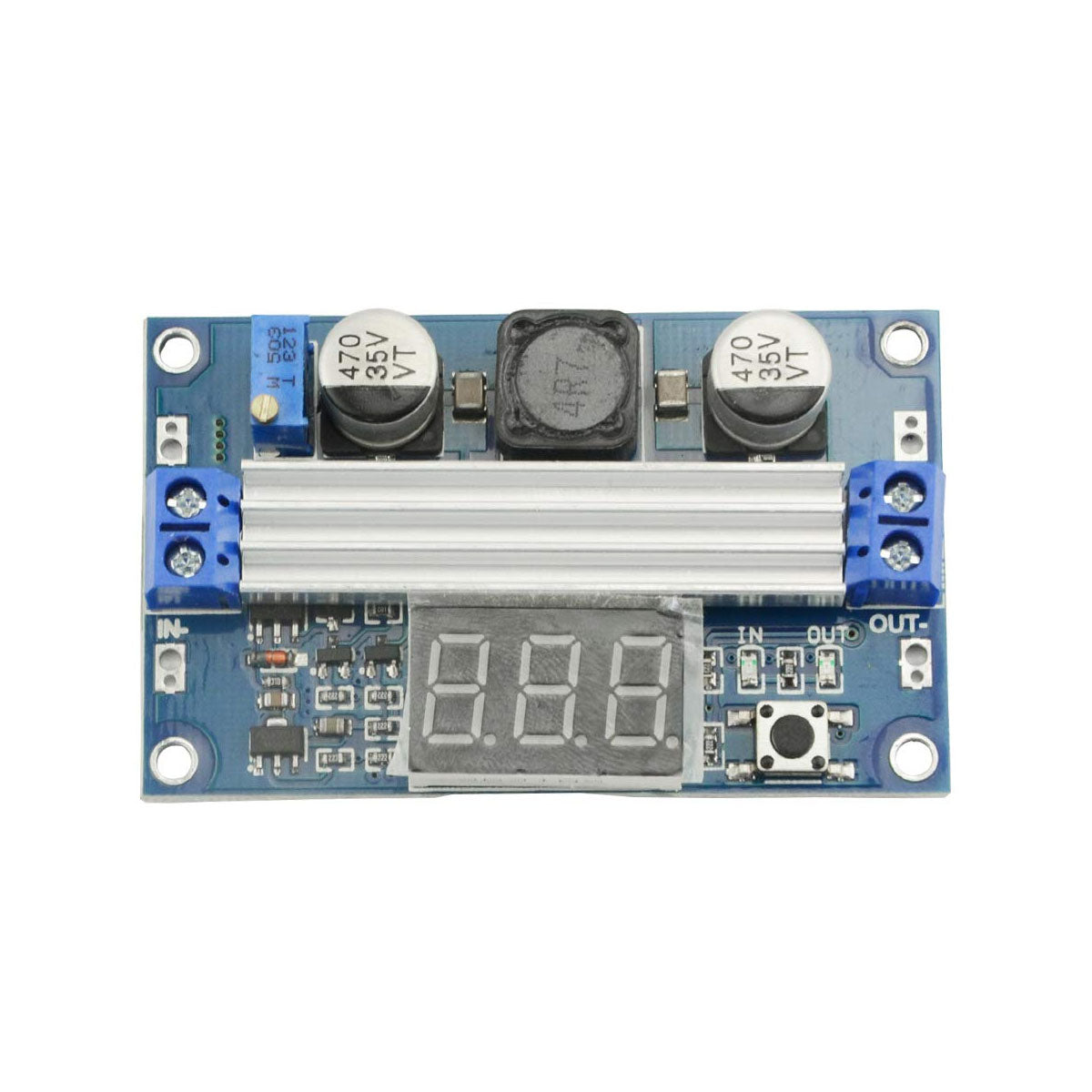 DC-DC High Power Adjustable Step-up Module 3.0~35V to 3.5~35V 100W with Digital Display Voltmeter