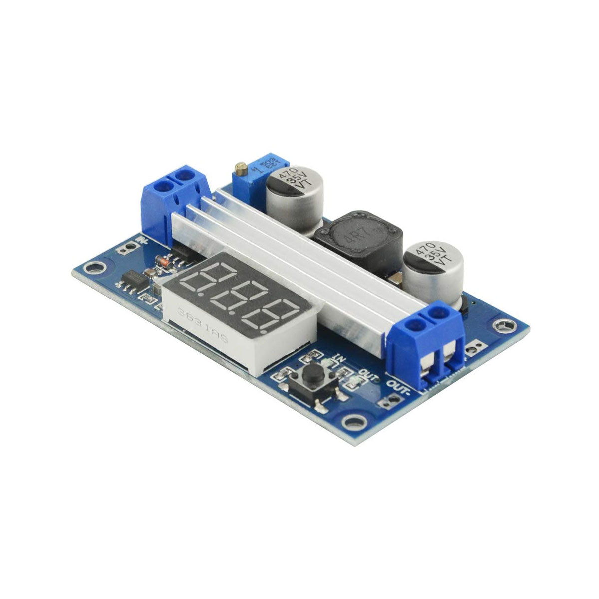 DC-DC High Power Adjustable Step-up Module 3.0~35V to 3.5~35V 100W with Digital Display Voltmeter