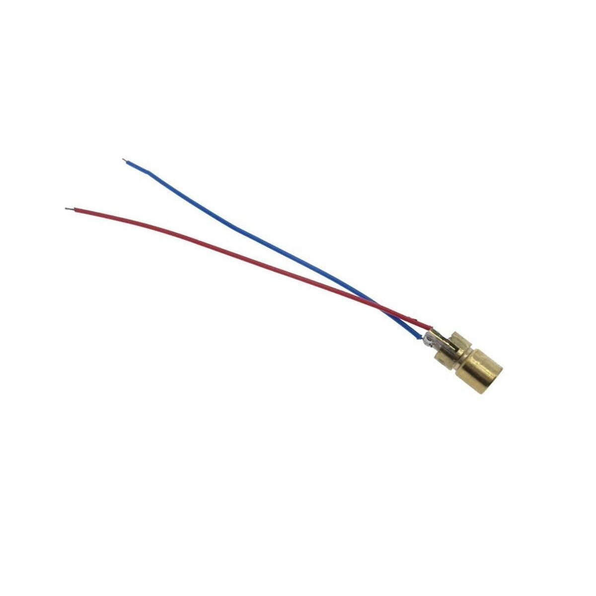 6mm Size 650nm 5mw Laser Head Copper Pointer Sight 5V