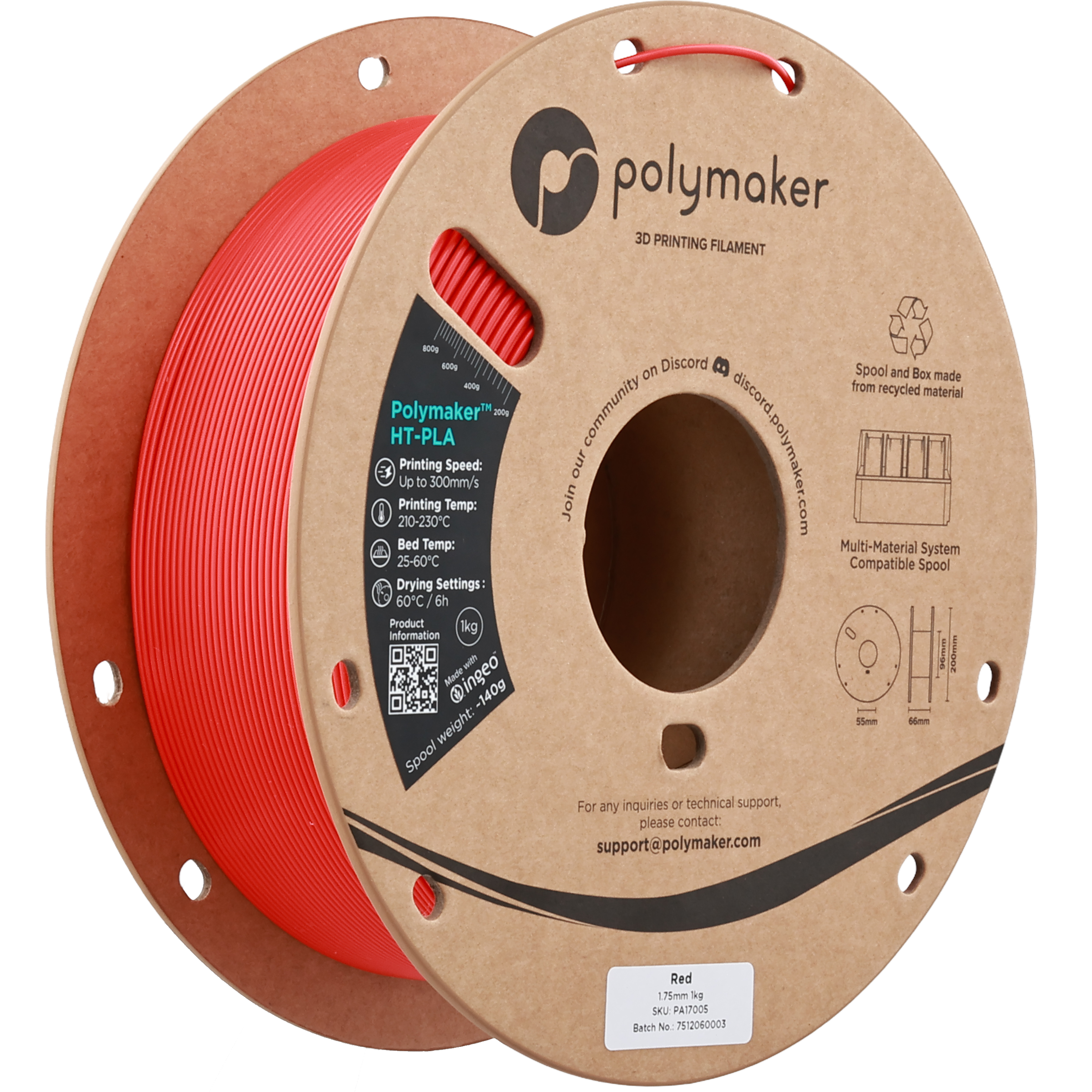 Polymaker™ HT-PLA - 1.75mm (1 kg / 2.2 lbs)