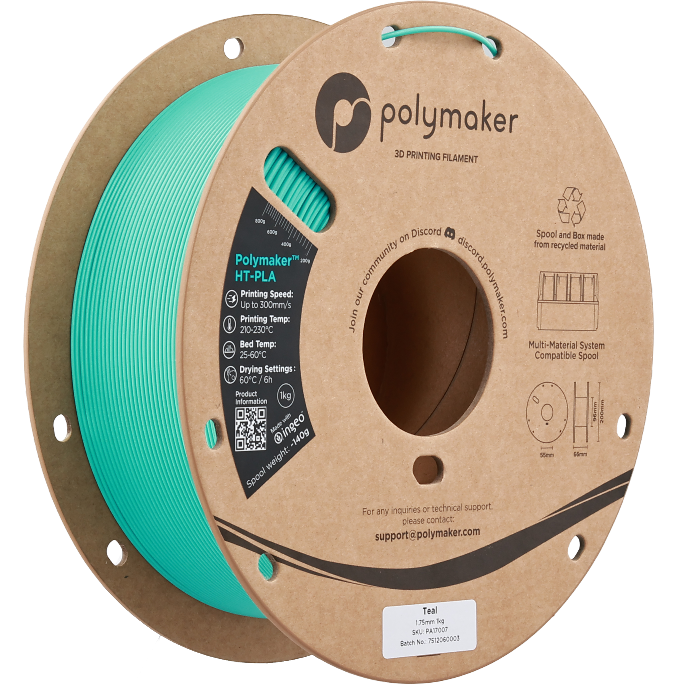 Polymaker™ HT-PLA - 1.75mm (1 kg / 2.2 lbs)