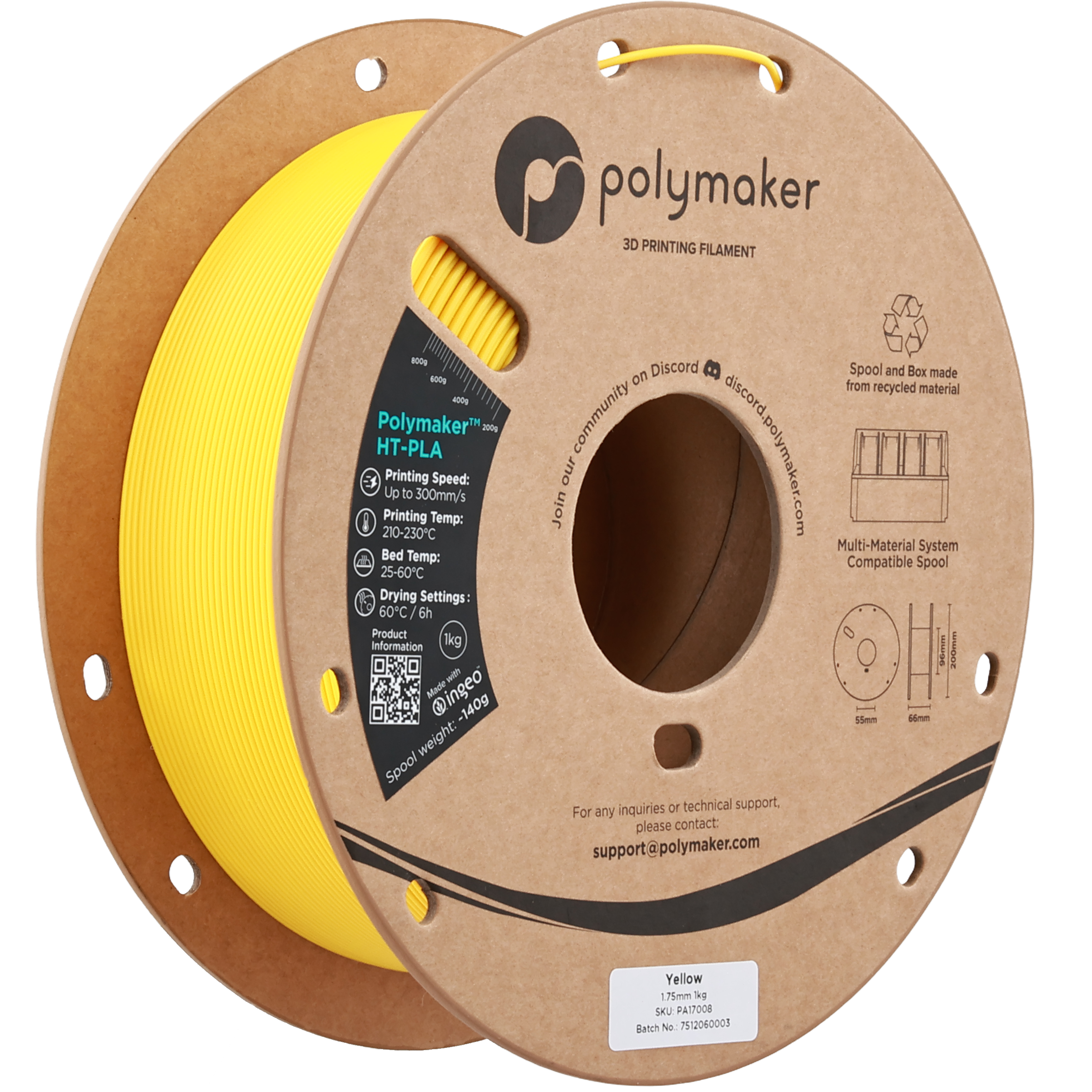 Polymaker™ HT-PLA - 1.75mm (1 kg / 2.2 lbs)