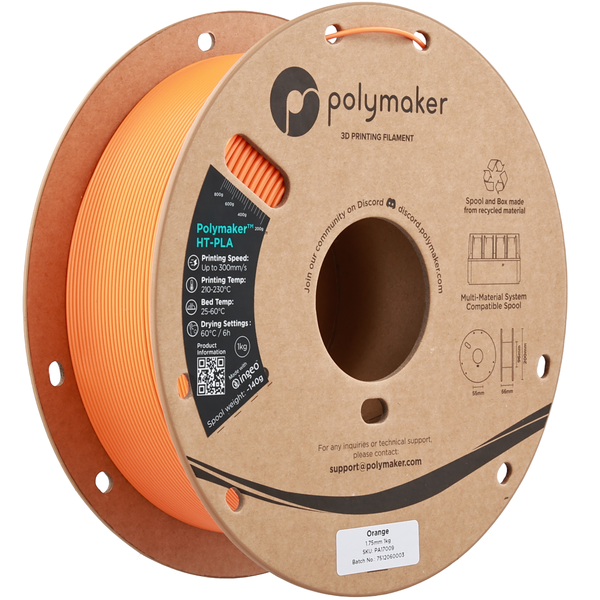 Polymaker™ HT-PLA - 1.75mm (1 kg / 2.2 lbs)