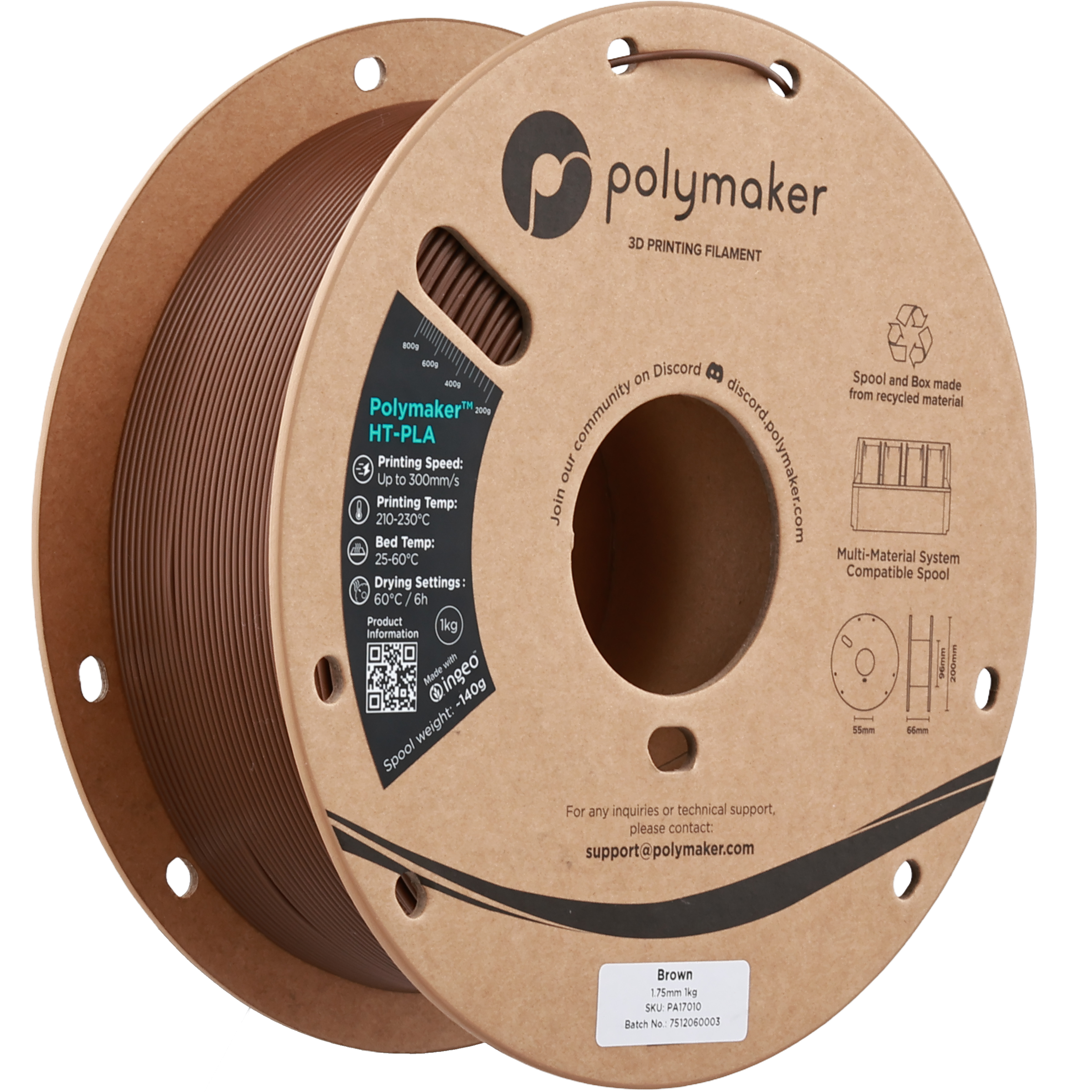 Polymaker™ HT-PLA - 1.75mm (1 kg / 2.2 lbs)