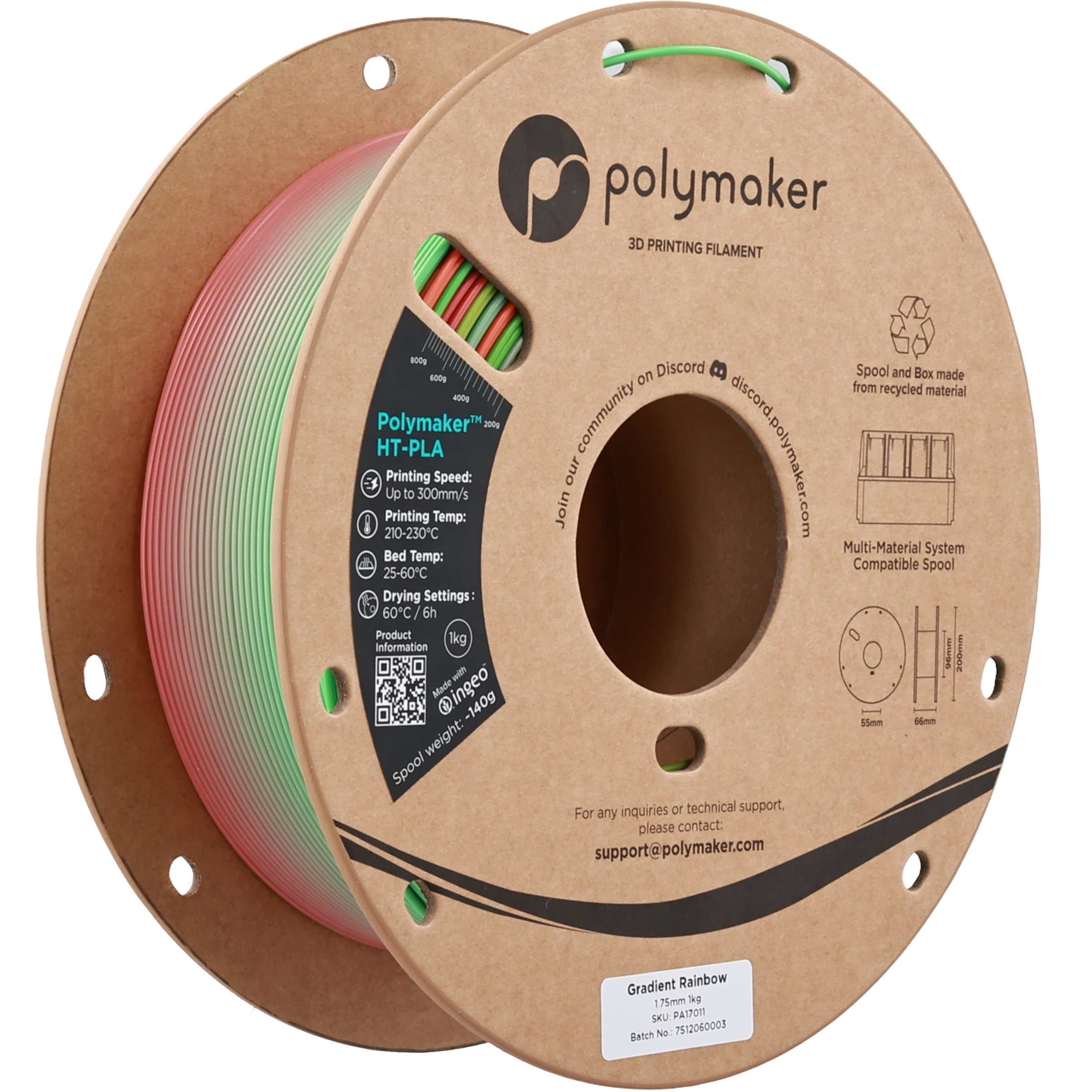 Polymaker™ HT-PLA - 1.75mm (1 kg / 2.2 lbs)