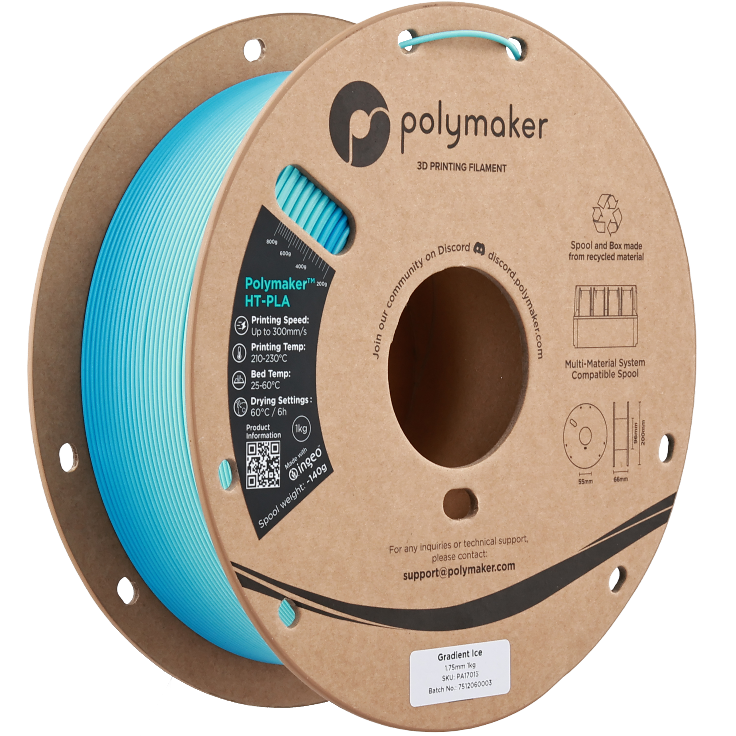 Polymaker™ HT-PLA - 1.75mm (1 kg / 2.2 lbs)
