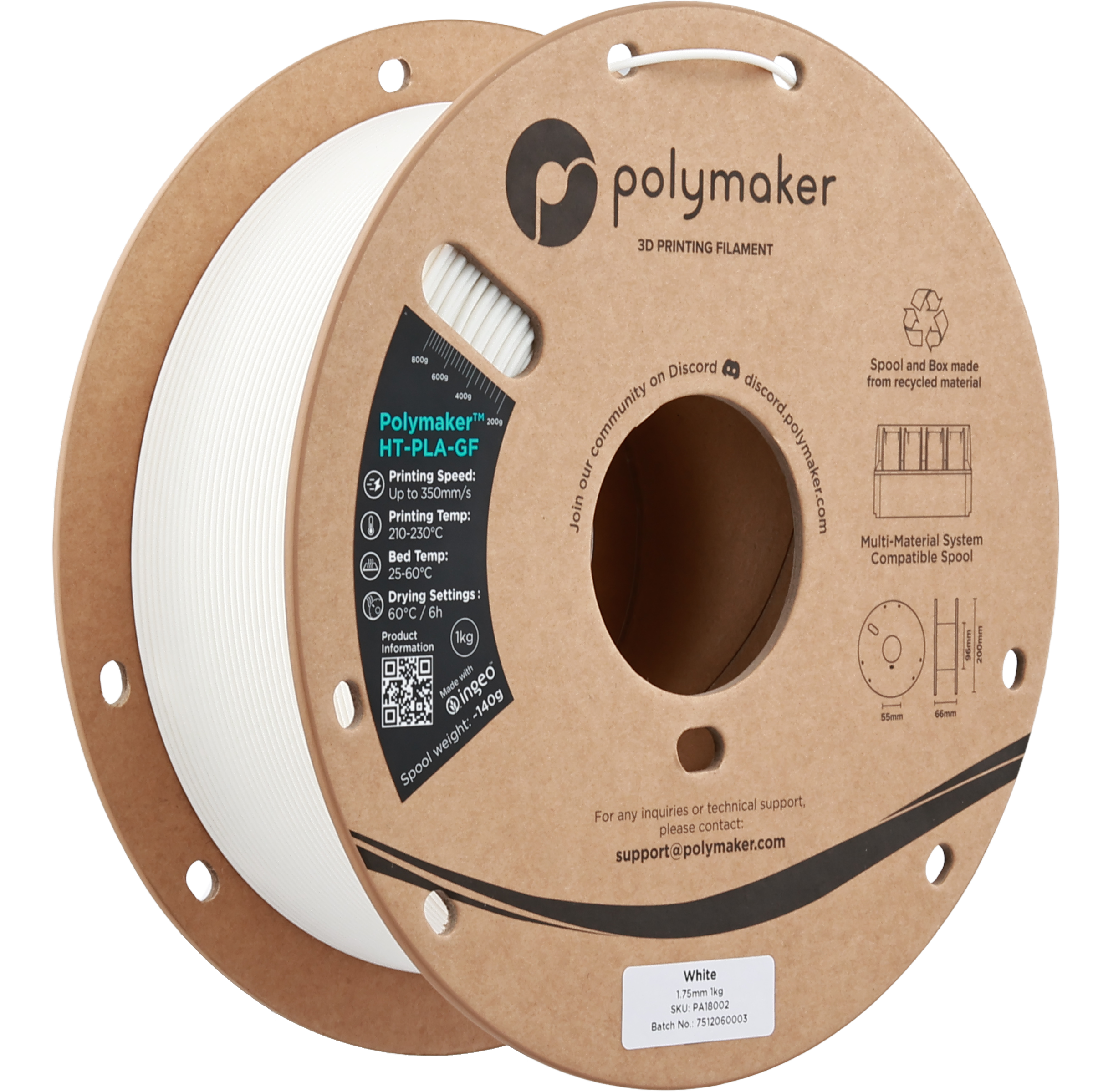 Polymaker™ HT-PLA-GF - 1.75mm (1 kg / 2.2 lbs)