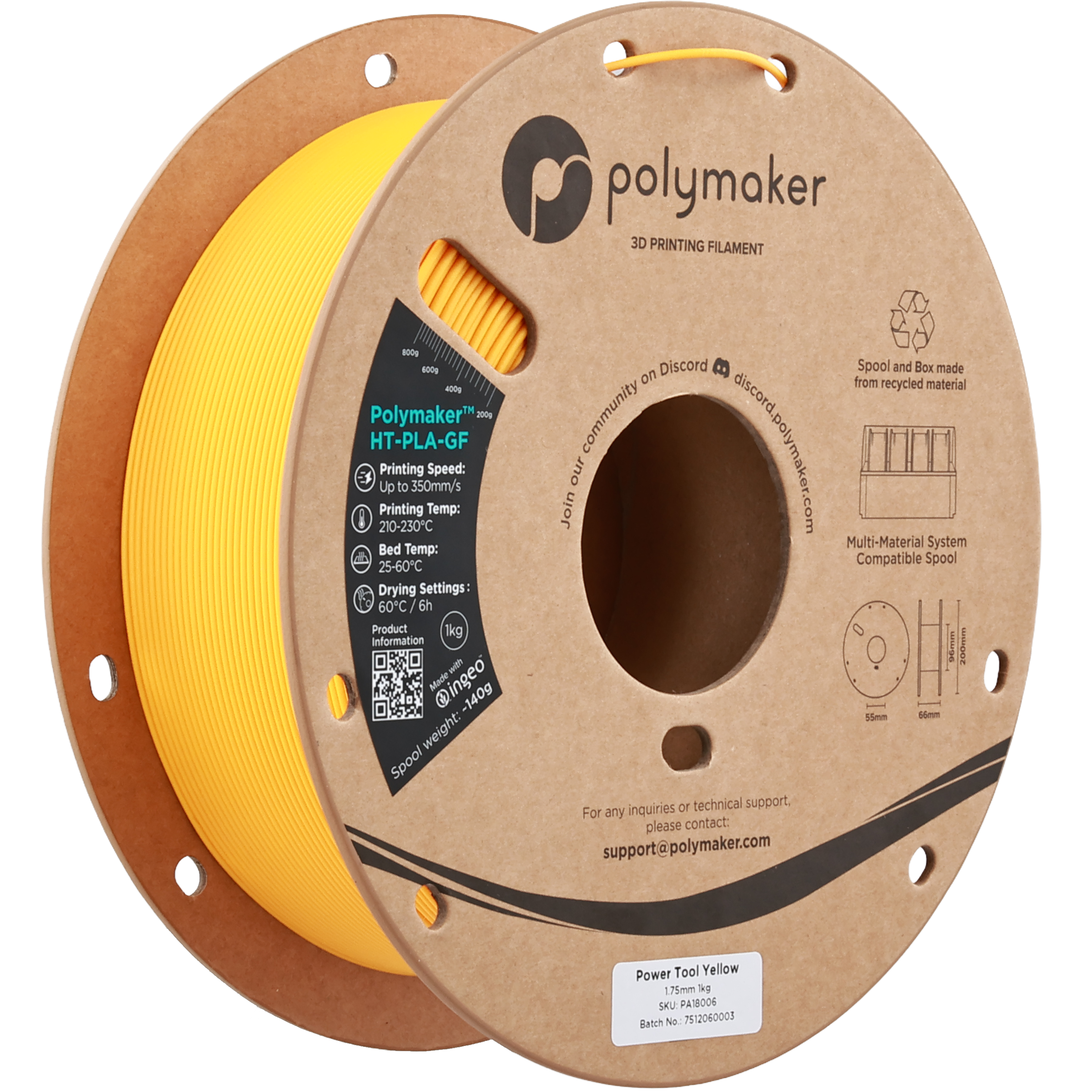 Polymaker™ HT-PLA-GF - 1.75mm (1 kg / 2.2 lbs)