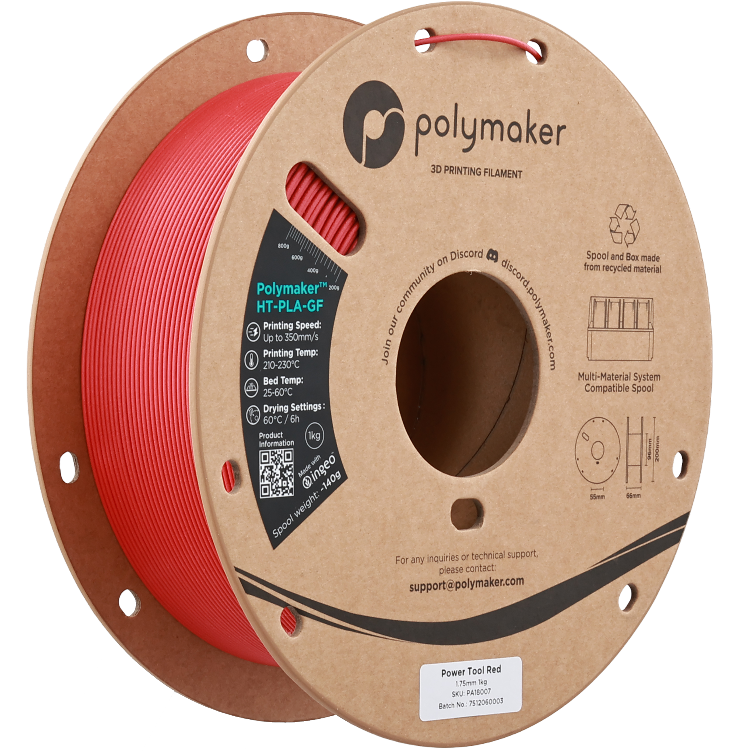 Polymaker™ HT-PLA-GF - 1.75mm (1 kg / 2.2 lbs)