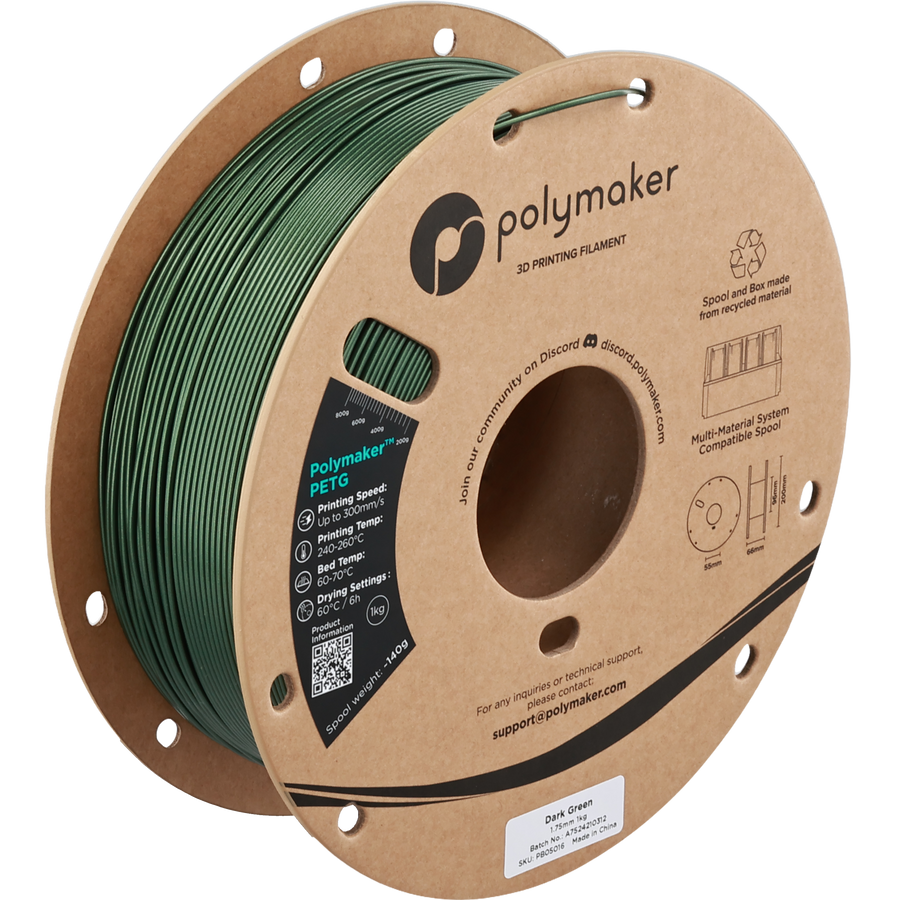 Polymaker™ PETG - 1.75mm (1 kg / 2.2 lbs)