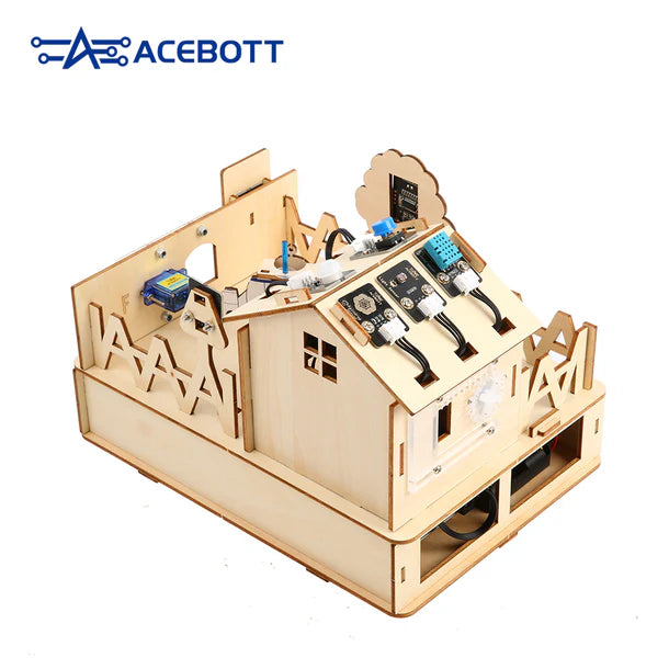 Acebott Easy-Plug  ESP32 Smart Home Starter Kit Wooden House IoT Wifi APP