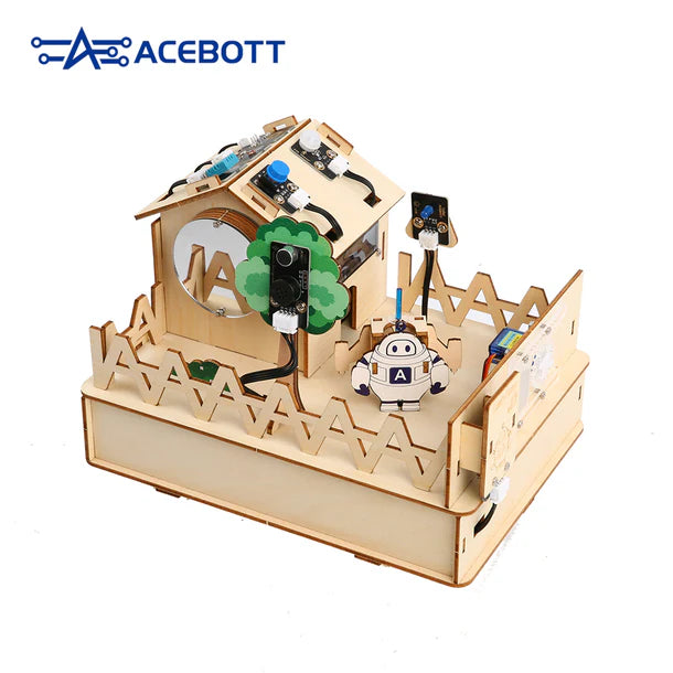 Acebott Easy-Plug  ESP32 Smart Home Starter Kit Wooden House IoT Wifi APP