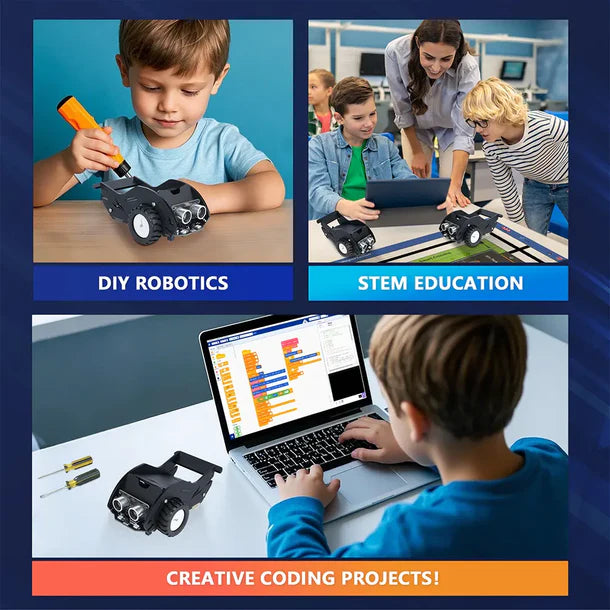 ACEBOTT Shark Robot Car Kit with MP3 Expansion Pack