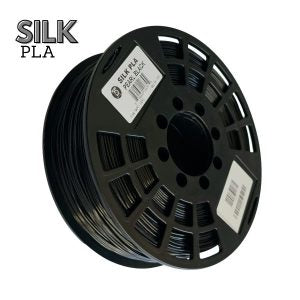 PLA+ Silk Pearl Black Filament - 1.75mm (1 kg / 2.2 lbs)