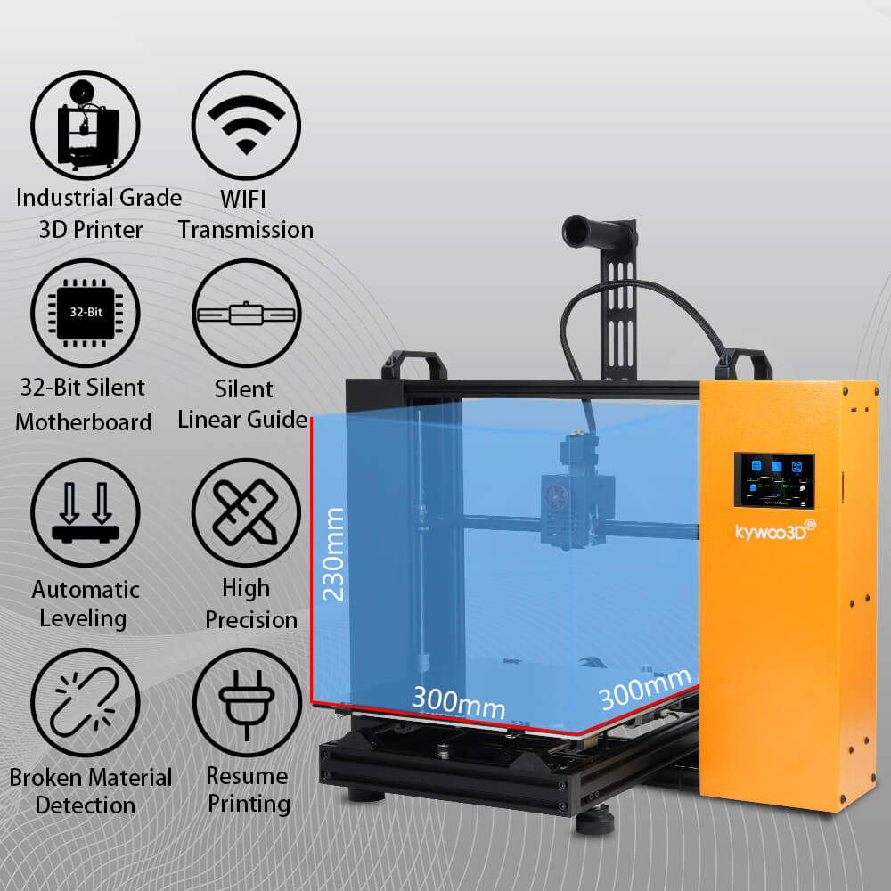 Kywoo Tycoon Max X-Linear Rail DIY 3D Printer with Larger Building Size 300*300*230mm