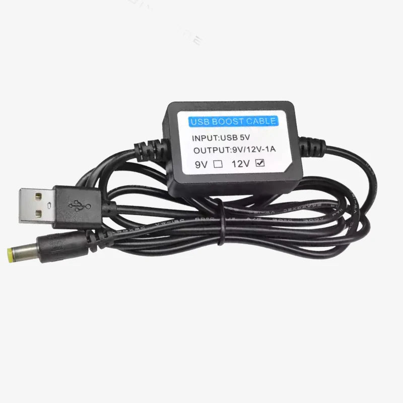 5v 1A to 12v USB Booster Cable