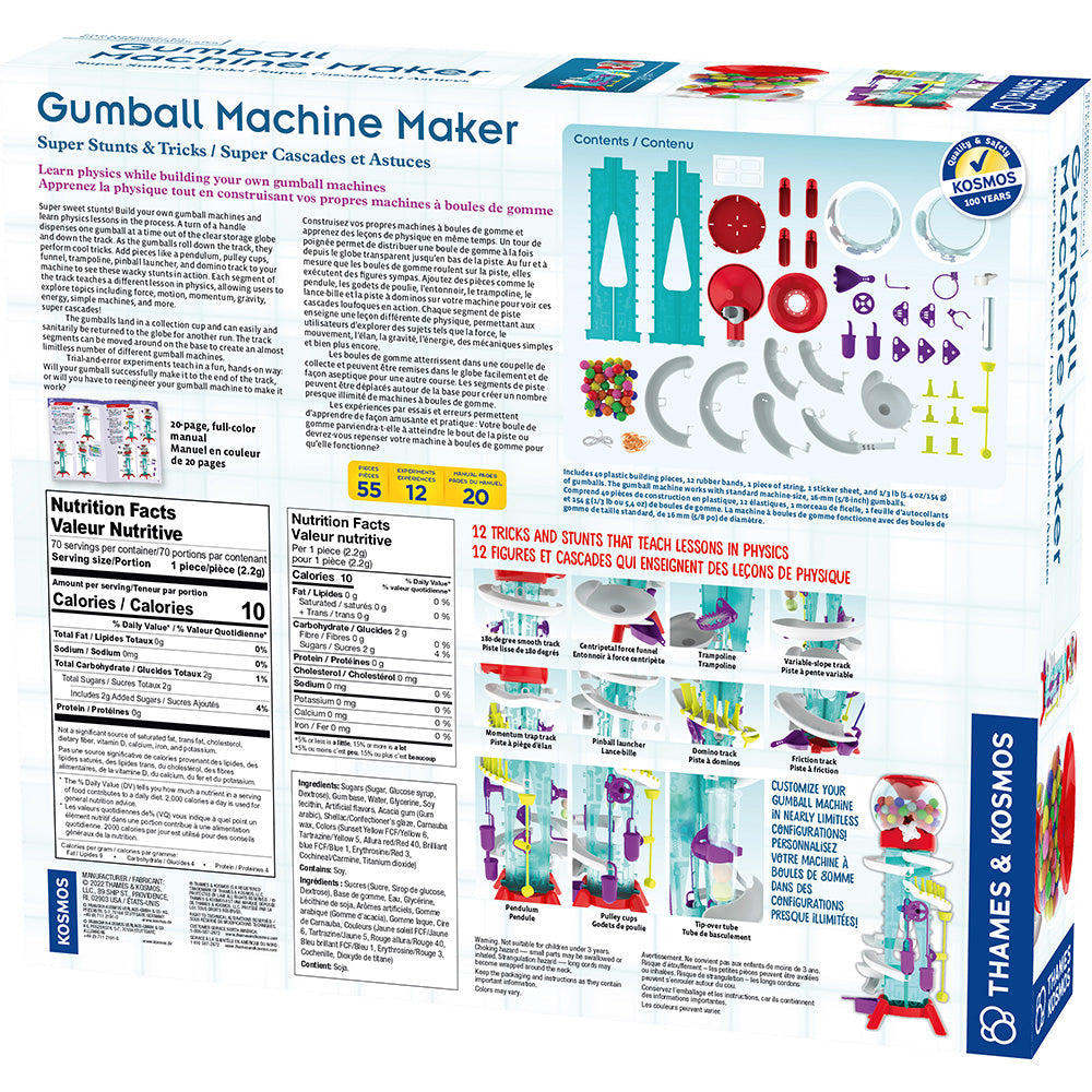 Thames & Kosmos Gumball Machine Maker STEM Engineering Kit – 2L (EN/FR)