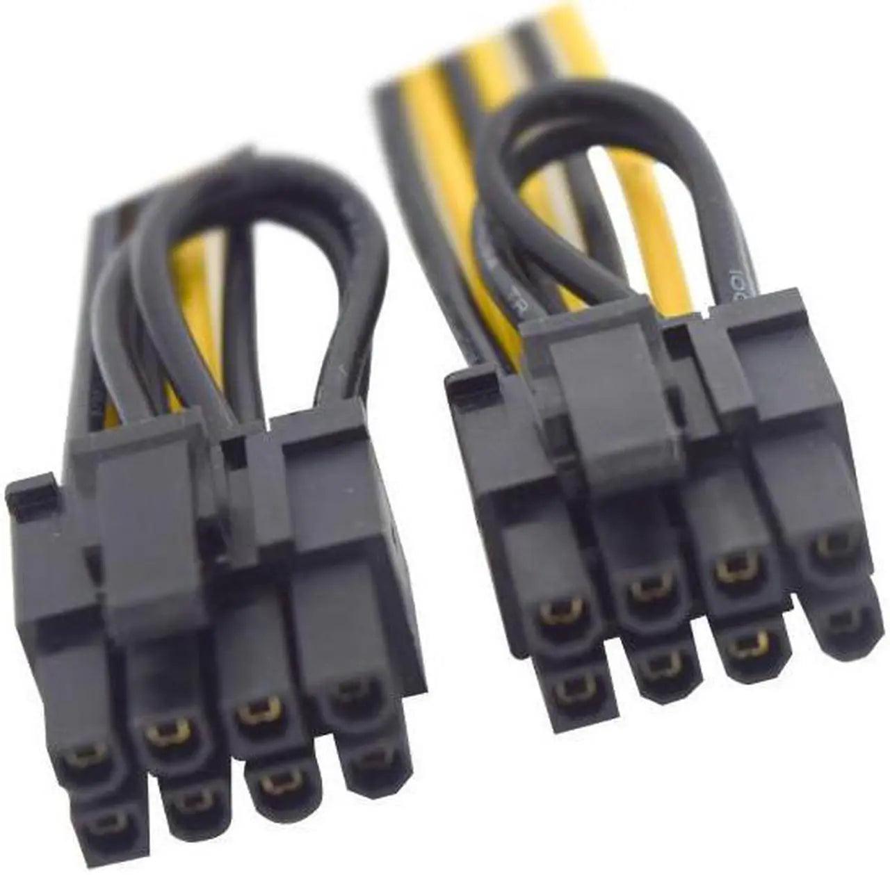 PCIe 6-Pin to Dual 8-Pin (6+2) Splitter Cable