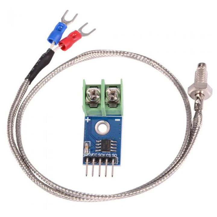 MAX6675 Module + K-Type Thermocouple Sensor (Up to 1024°C)