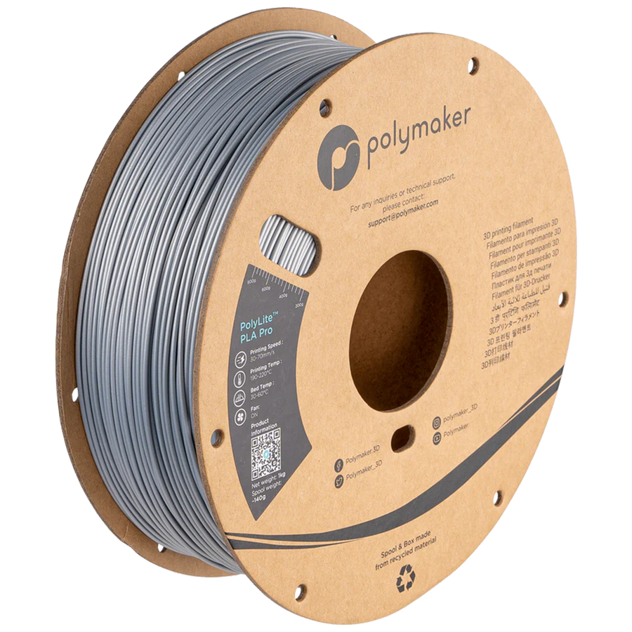 PolyLite™ Metallic PLA Pro - 1.75mm (1 kg / 2.2 lbs)