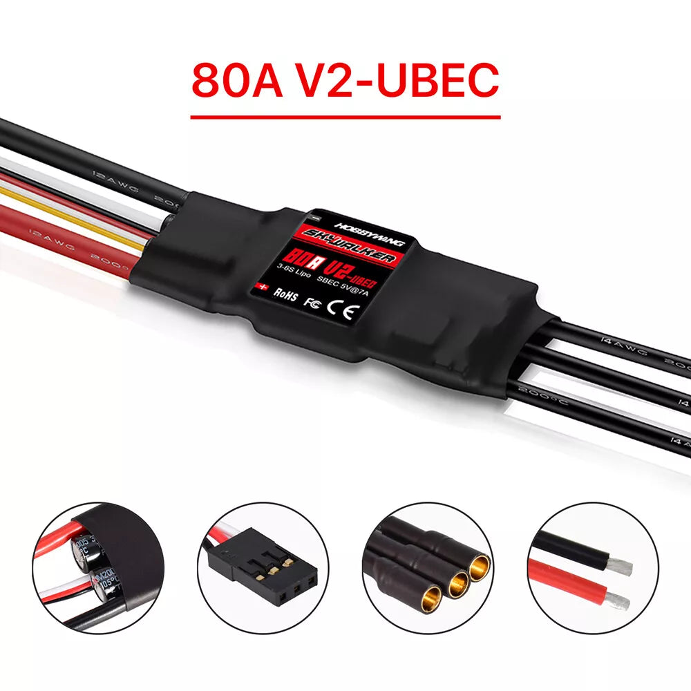 Hobbywing Skywalker  Brushless ESC Speed Controller With UBEC For RC Airplanes Helicopter