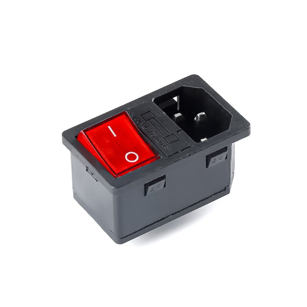 Zius Rocker Switch Rocker Switch with Power Outlet and Fuse for Sidewinder X2 & GeniusPro