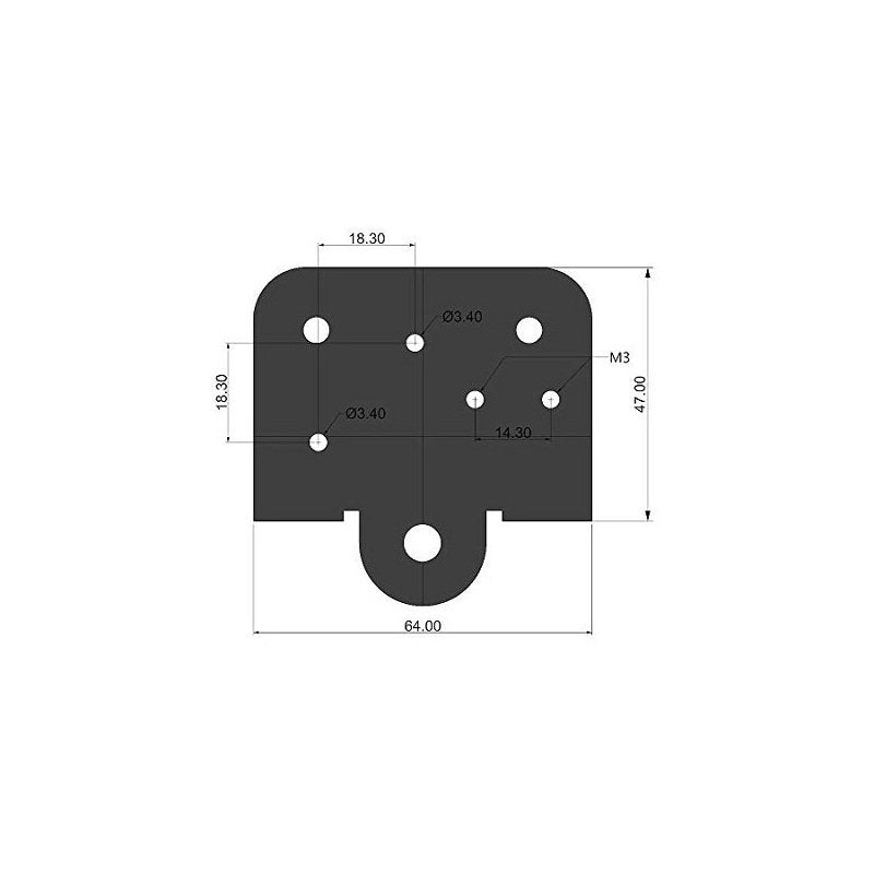 Extruder Back Support Plate