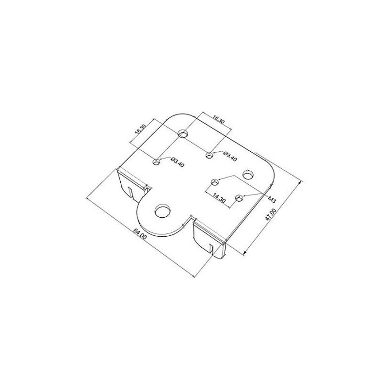 Extruder Back Support Plate